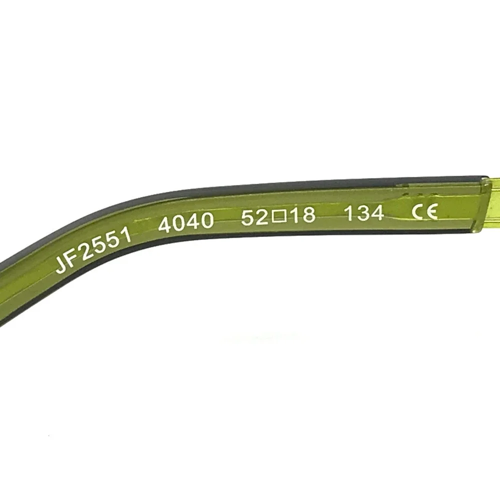 J.F. Rey Eyeglasses Frames JF2551 4040 Green Cat Eye Half Rim 52-18-134